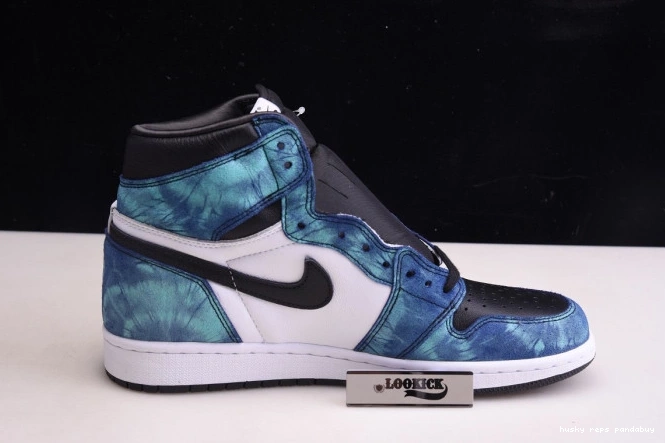 Cheap Husky Jordan Air OG Tie-Dye High 1 CD0461-100 0812